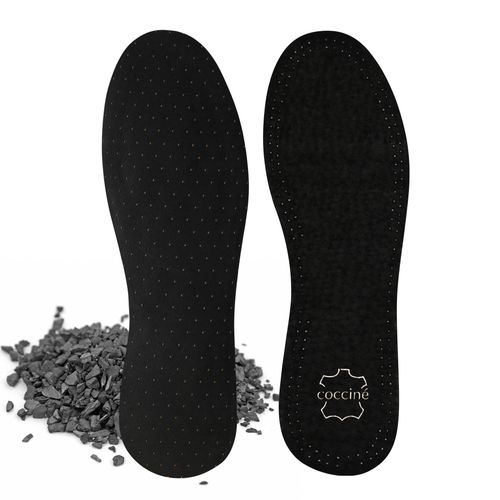 Vložki za obutev Coccine COCCINE BLACK LEATHER & LATEX WKŁADKA NR 35-36AZ Črna