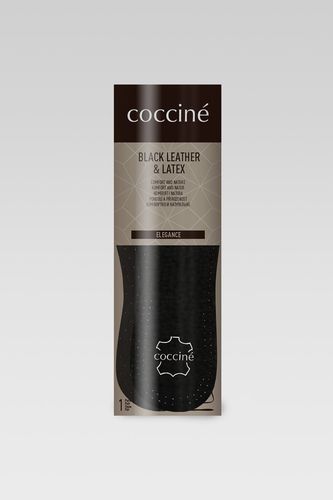 Vložki za obutev Coccine COCCINE BLACK LEATHER & LATEX WKŁADKA NR 43-44AZ Črna