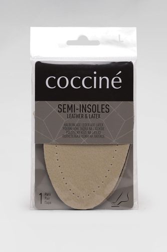 Vložki za obutev Coccine SEMI-INSOLES LEATHER ON LATEX PÓŁWKŁADKI NR L 40-41 Bež