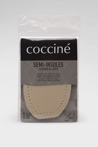 Vložki za obutev Coccine COCCINE SEMI-INSOLES LEATHER ON LATEX PÓŁWKŁADKI NR M  Bež