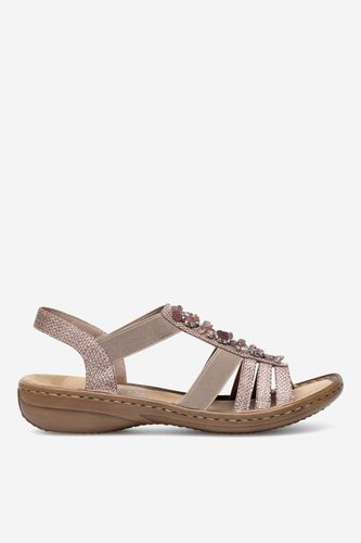 Sandály Rieker 60818-31 Růžová