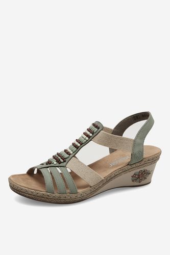 Sandály Rieker V2451-52 Zelená