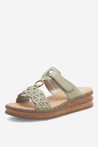 Pantofle Rieker 629K9-52 Zelená