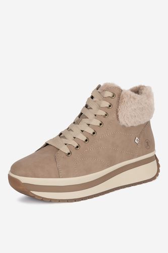Šněrovací vyšší obuv RIEKER REVOLUTION LIFESTYLE W0961-20 Tmavě béžová