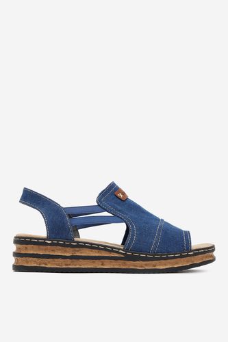 Sandali Rieker 62982-12 Mornarsko modra