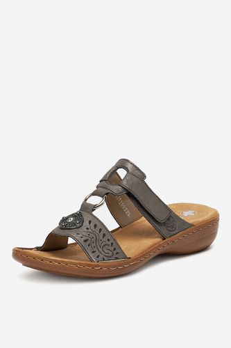 Pantofle Rieker 608K1-45 Šedá