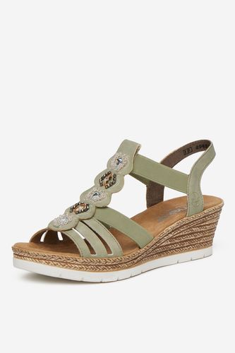 Sandály Rieker 619B2-52 Zelená