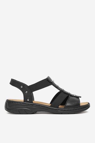 Sandali Rieker 64580-00 Črna