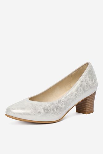 Čevlji s peto Rieker CEO-44650-90 Srebrna