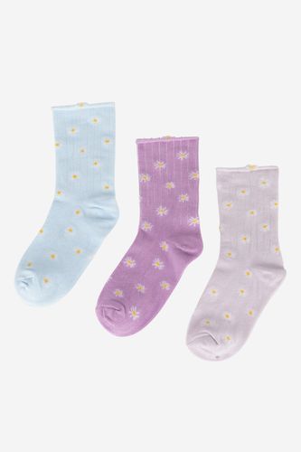 Čarape Jenny 7KB-002-SS25 (3-PACK) Ljubičasta