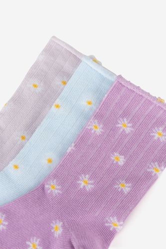 Čarape Jenny 7KB-002-SS25 (3-PACK) Ljubičasta