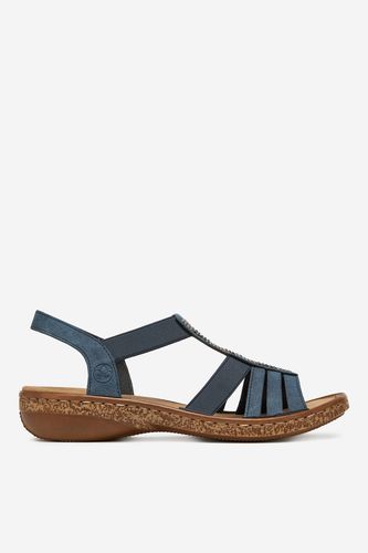 Sandali Rieker 628G7-14 Mornarsko modra