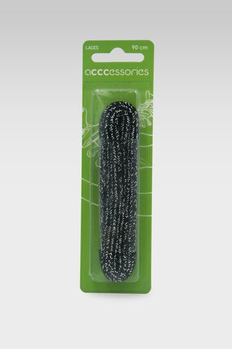 Pertle ACCCESSORIES 511  SZNUROWADŁA 090CM Z BROKATEM Crna