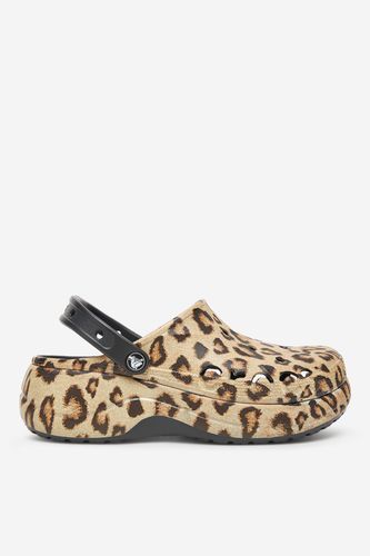 Plážové pantofle Crocs BAYA PLATFORM CLOG 208712-0C4 Béžová