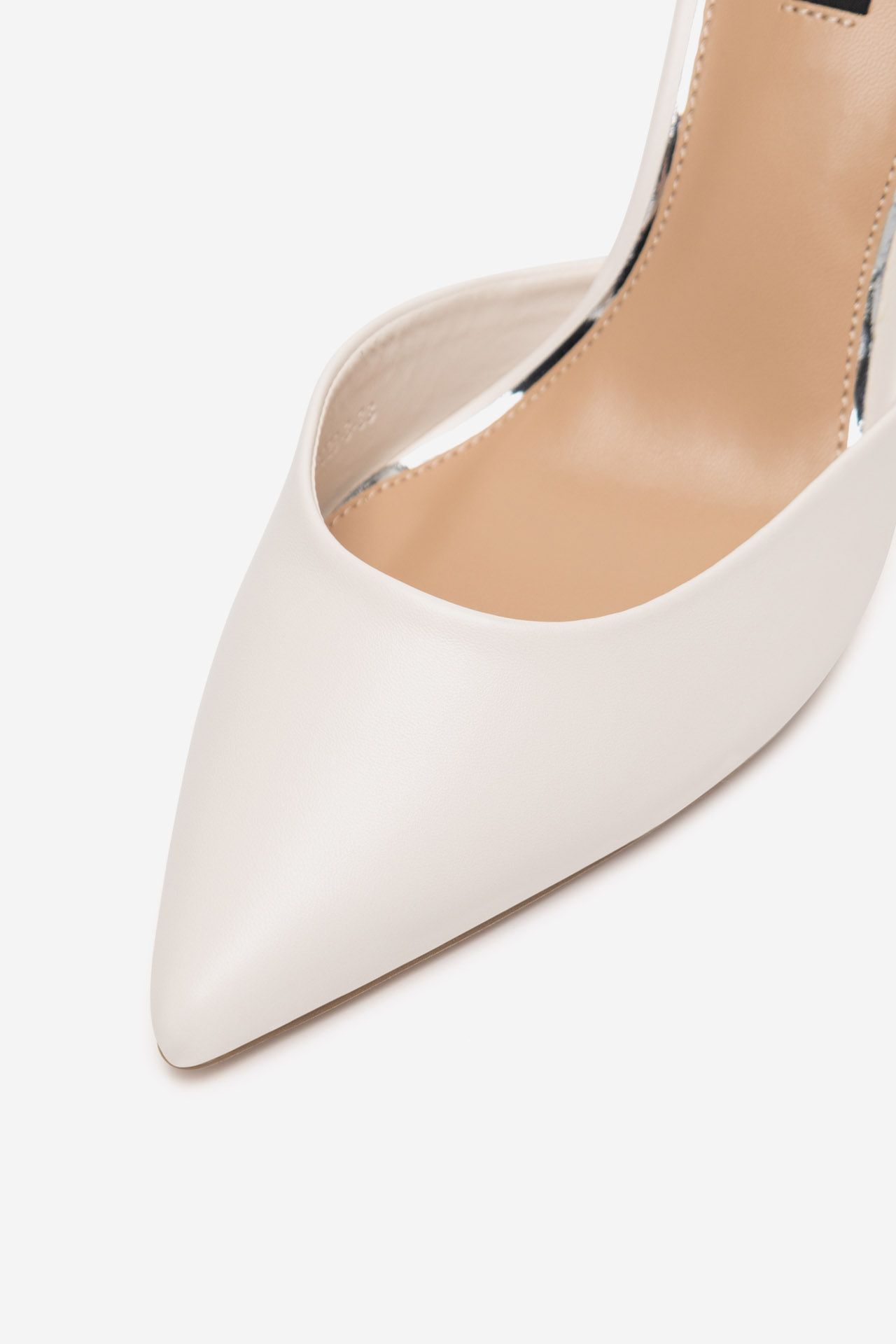 Pantofi stiletto ALB