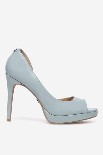Čevlji s peto NINE WEST WFA2733-1 Svetlo modra