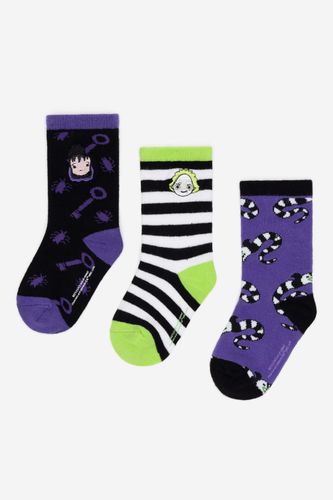 Čarape BEETLEJUICE ACCCS-AW24-324WBBJ (3-PACK) Crna