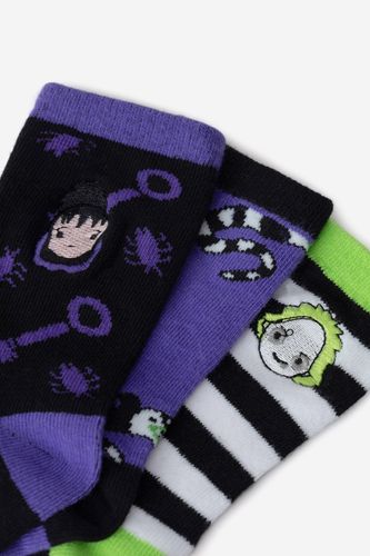 Čarape BEETLEJUICE ACCCS-AW24-324WBBJ (3-PACK) Crna