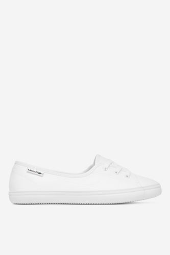 Platnene superge LACOSTE MARY JAN BASE 48CFA0028-21G Bela