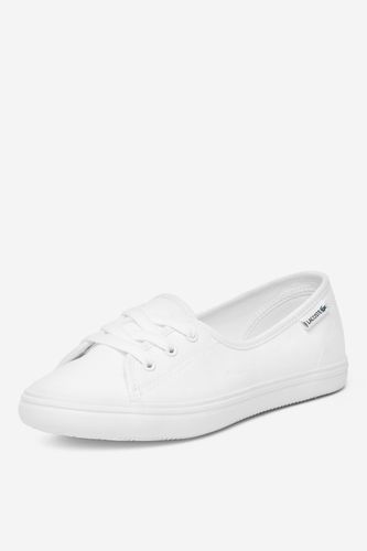 Platnene superge LACOSTE MARY JAN BASE 48CFA0028-21G Bela