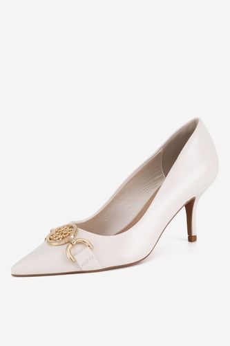 Čevlji s peto NINE WEST CWBFS128-06 Krem