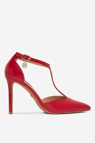Čevlji s peto NINE WEST WS21582-01 Rdeča