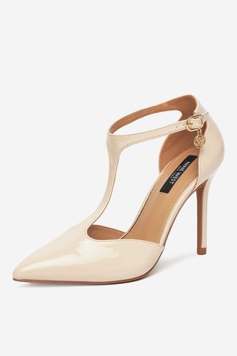 Čevlji s peto NINE WEST WS21582-01 Buff