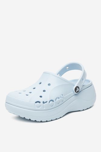 Plážové pantofle Crocs C-BAYA PLATFORM CLOG 208186-4JQ Světle modrá