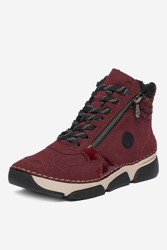 Semiš Rieker 45960-35 Bordo rdeča
