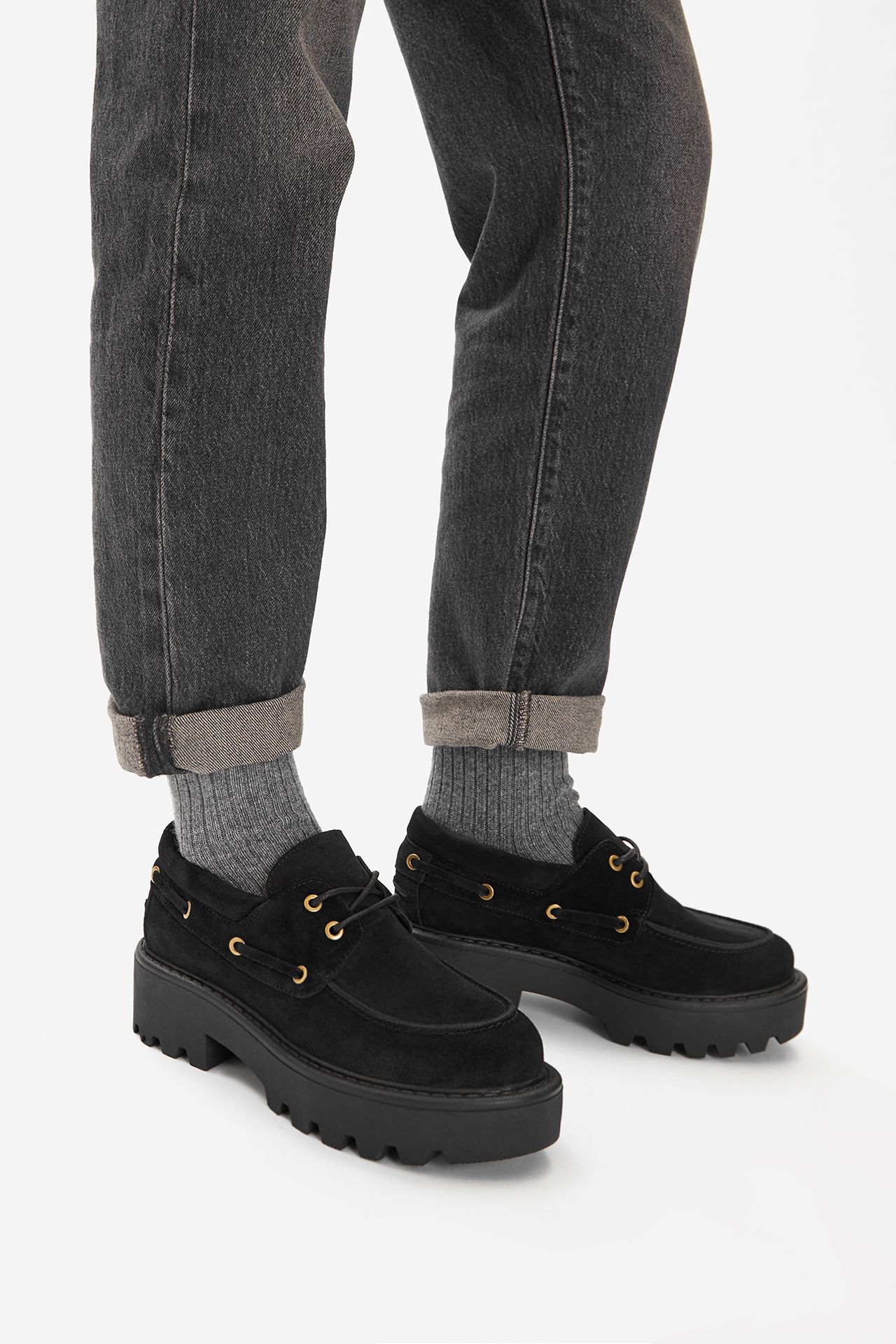 Loafersy Černá