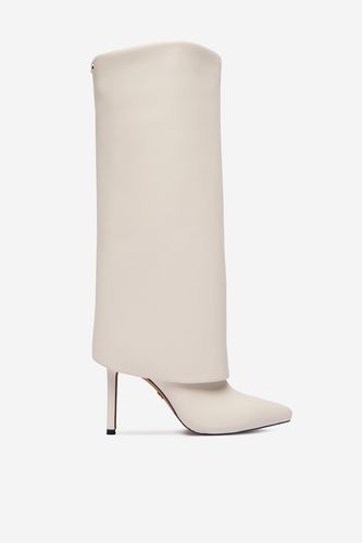 Škornji NINE WEST CEO-SAIDA-01 Krem
