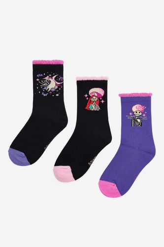 Čarape NIGHTMARE BEFORE CHRISTMAS CEO-ACCCS-AW25-335NBC(3-PACK) Crna