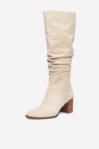Škornji NINE WEST CEO-BASZIRA-01 Krem