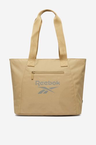 Torba shopper pokazana z przodu, widoczne uchwyty i kieszeń zewnętrzna.