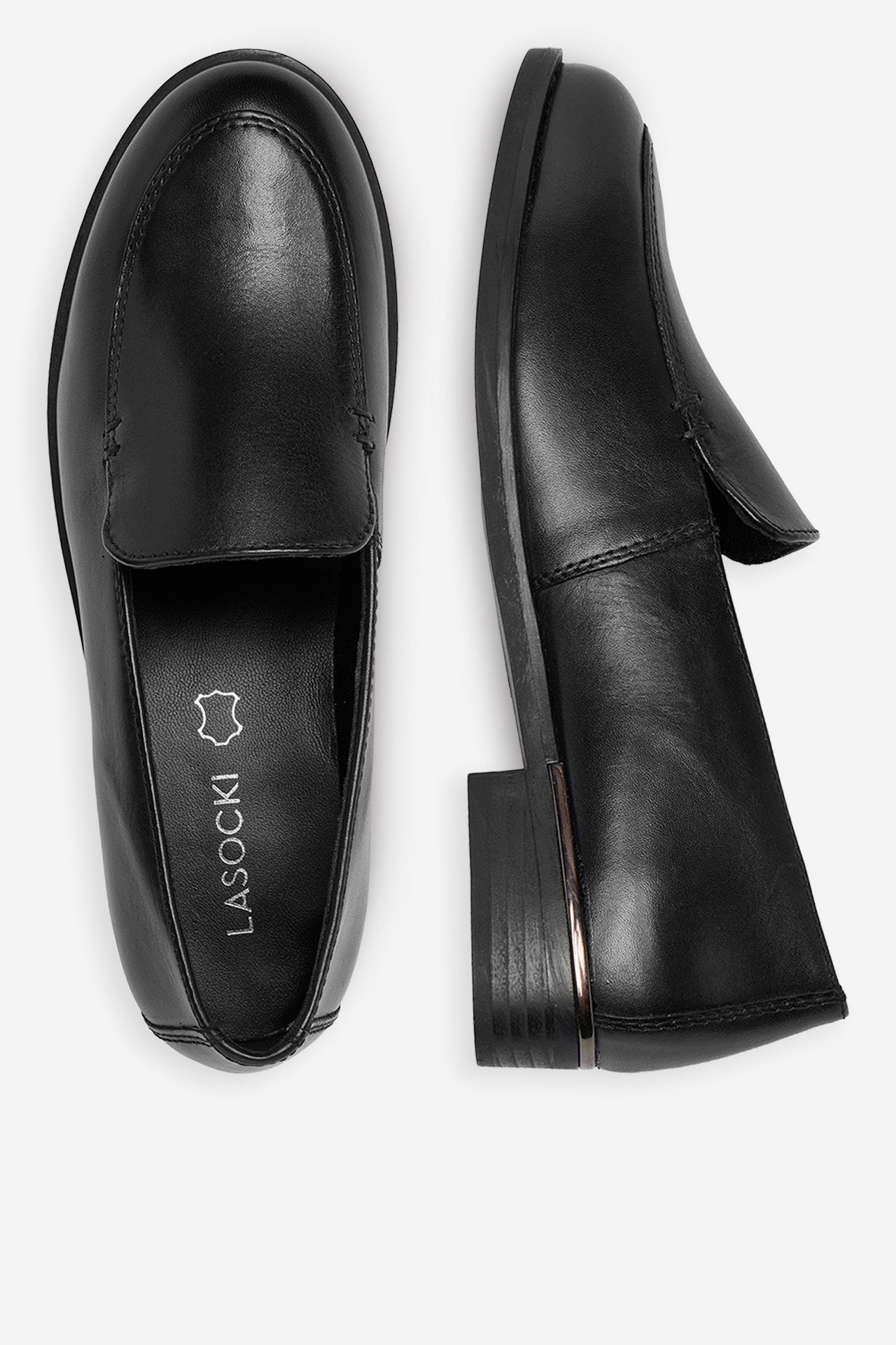Loafersy Černá