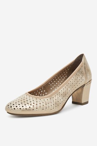 Čevlji s peto Rieker CEO-41057-60 Zlata