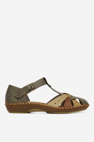Sandali Rieker CEO-M1655-54 Temno zelena
