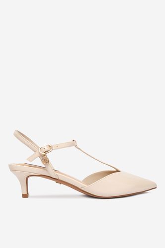 Čevlji s peto NINE WEST CEO-CD25-123-1 Krem