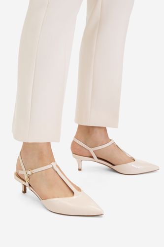 Čevlji s peto NINE WEST CEO-CD25-123-1 Krem