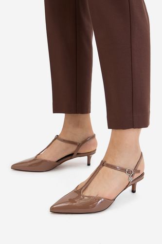 Čevlji s peto NINE WEST CEO-CD25-123-1 Rjava