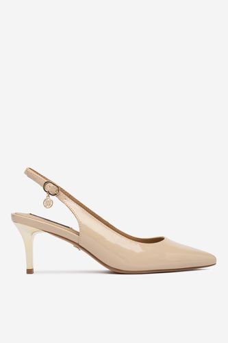 Čevlji s peto NINE WEST CEO-LP655163A-9 Krem