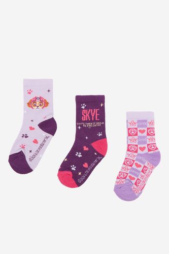 Čarape Paw Patrol CEO-ACCCS-SS26-217PAW(3-PACK) Ljubičasta
