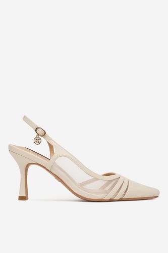 Čevlji s peto NINE WEST CEO-CR422-D3005C Krem