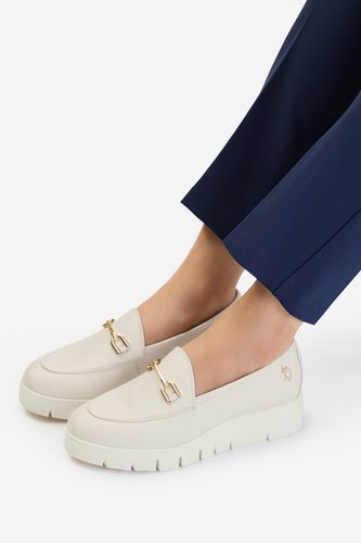 Mokasíny U.S. POLO ASSN. EO-NOVA001W/6L1 Krémová