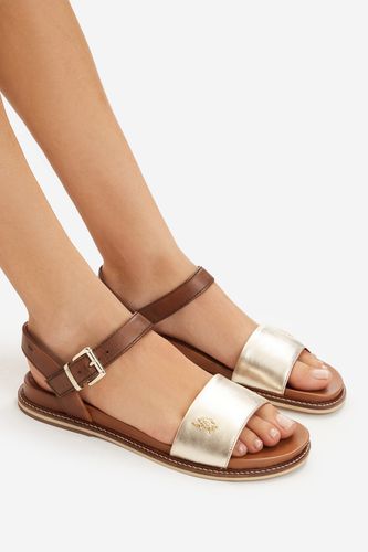 Sandály U.S. POLO ASSN. EO-ADELI001W/6L1 Zlatá
