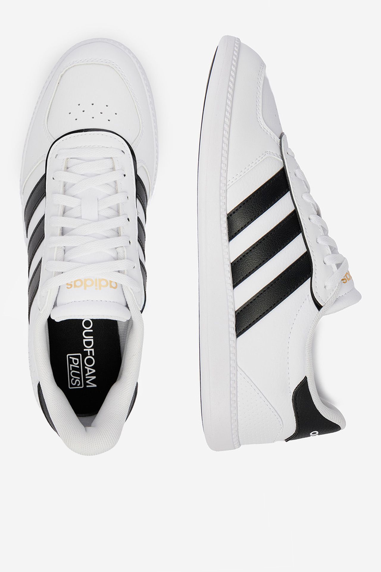 Dwa buty sportowe, jeden widziany z góry, drugi z boku.
