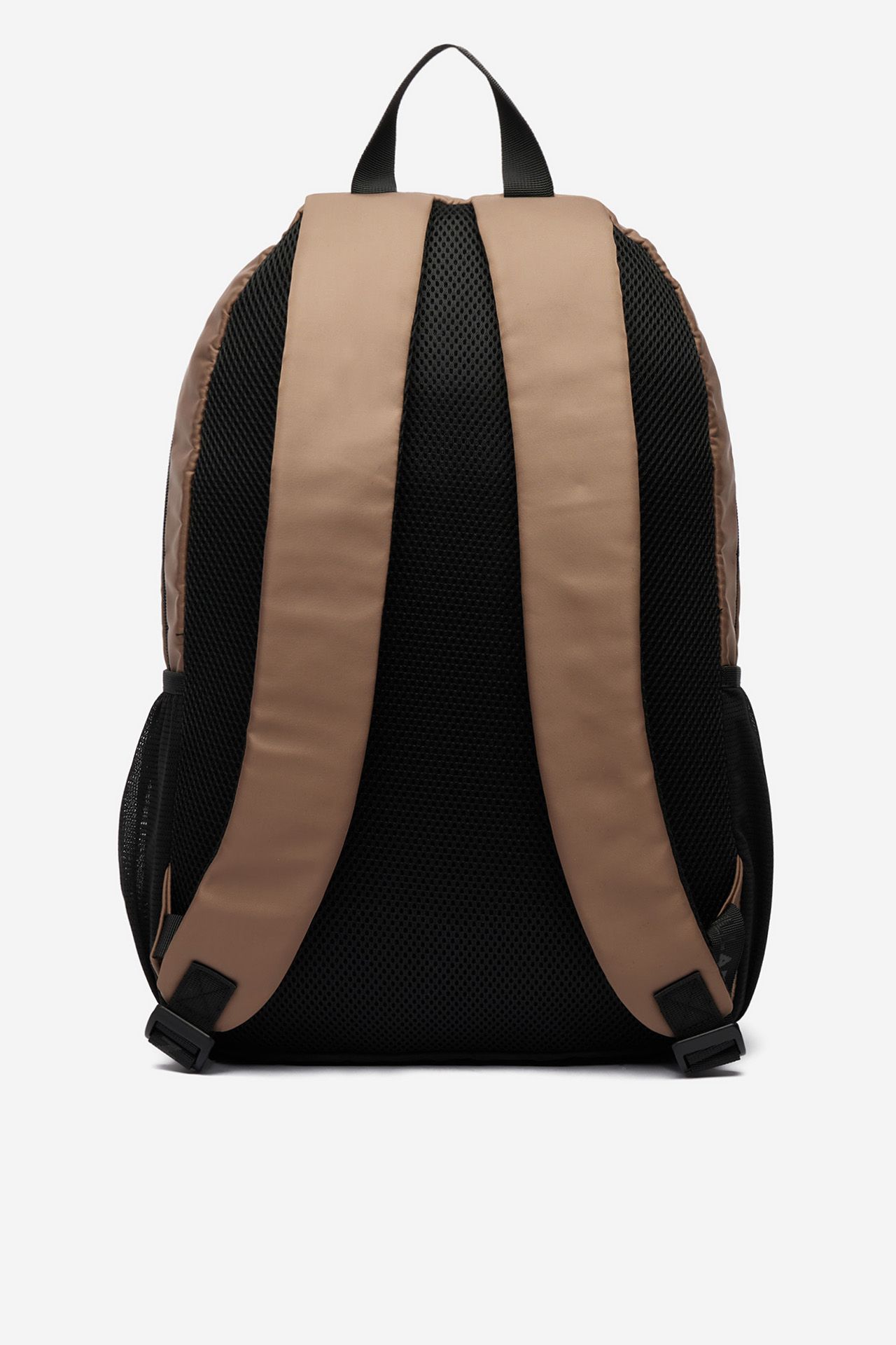 Plecak pokazany od tyłu, widoczne szelki i tylny panel.