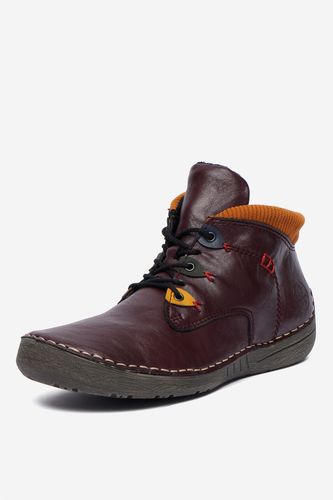 Semiš Rieker CEO-52544-30 Bordo rdeča