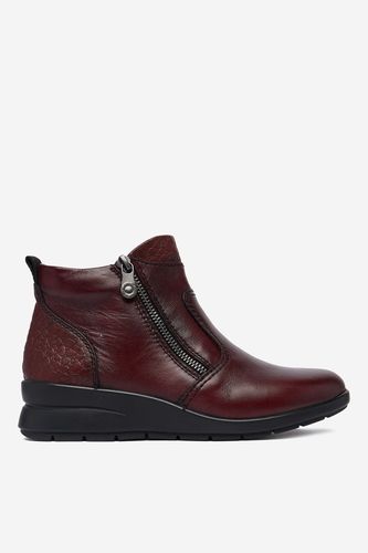 Gležnjarji Rieker CEO-L4861-35 Bordo rdeča