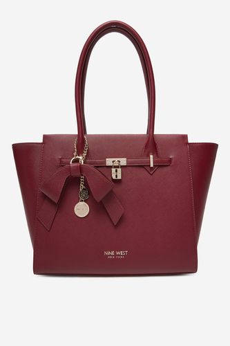 Torbica NINE WEST CEO-CHELSEA-CHARM-III-LX10186 Bordo rdeča
